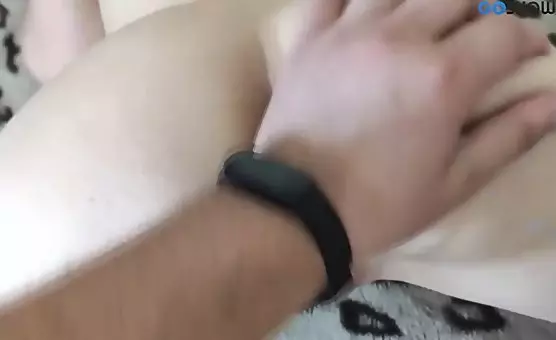 The blonde couple enjoying loud oral pleasure sessions on the bed